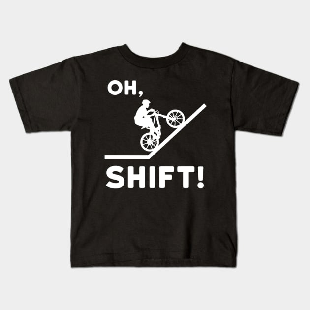 Oh Shift Kids T-Shirt by bakubakoh